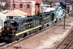 Seaboard Coast Line U30B #1717, leading Birmingham bound Illinois Central Gulf interchange train #336, 